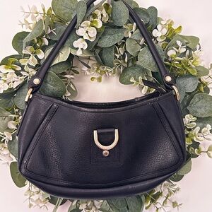 Gucci Black Shoulder Bag with Gold Details